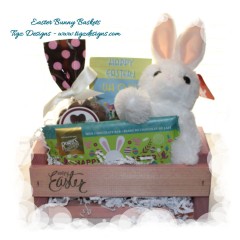 Easter Bunny Basket - Fluffy Bunny & Chocolate Treats